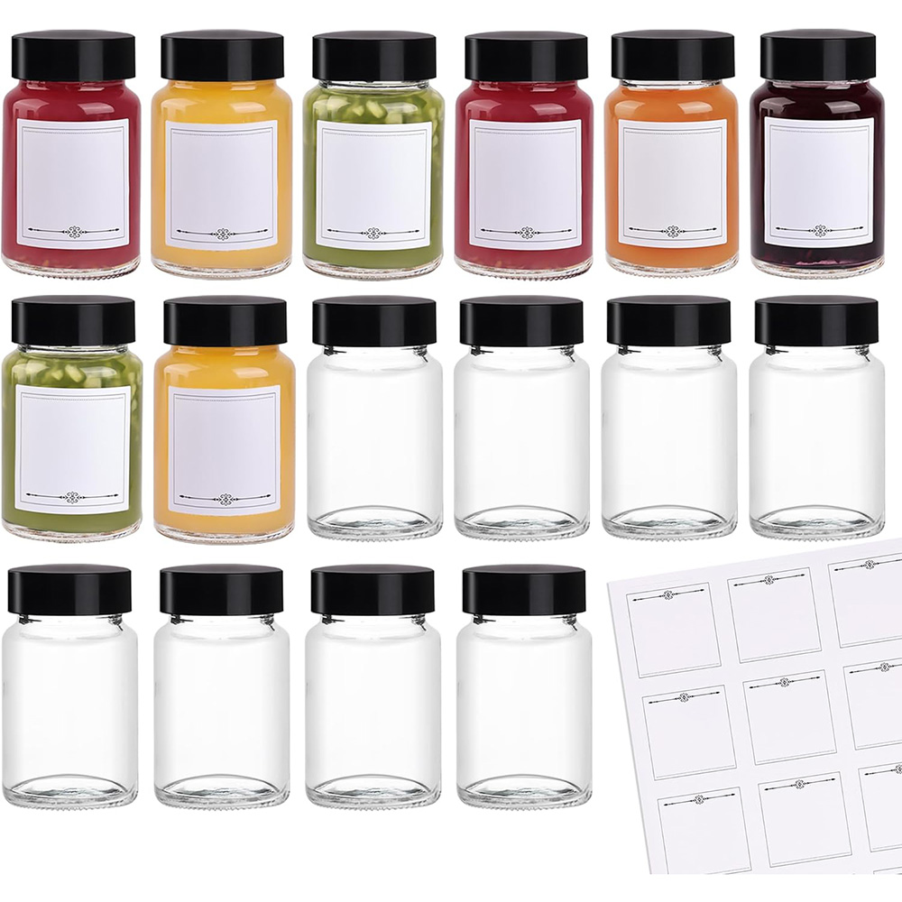 Mason Jar 8Oz - Garrafas de vidro pequenas, Leakproof Viagem