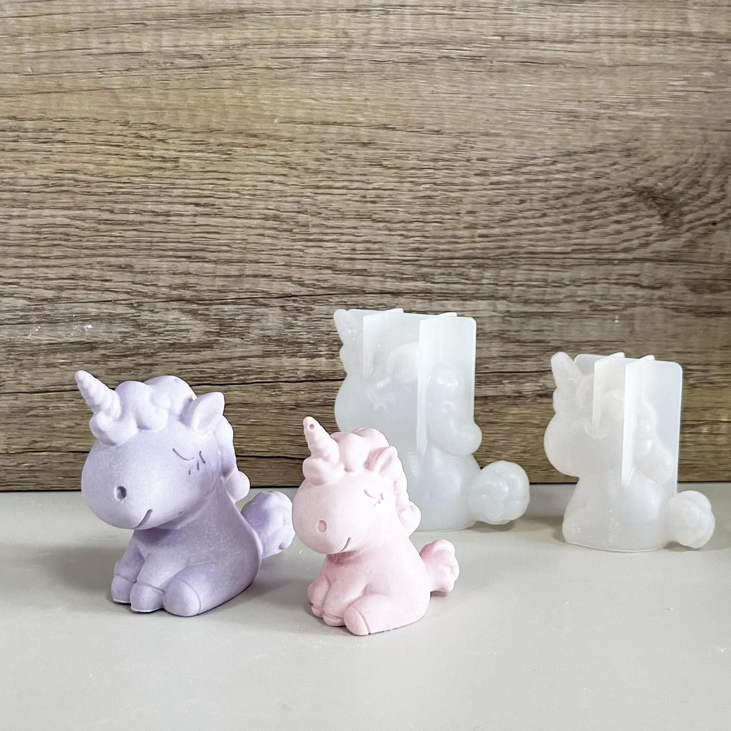 Candle Supplies Wholesale - 3d geométrico silicone unicórnio gato veado