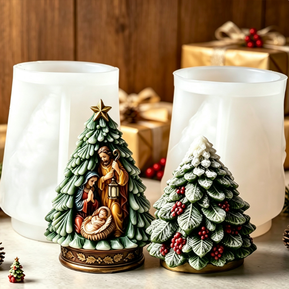Candle Supplies Wholesale - Molde de Silicone para Árvore de