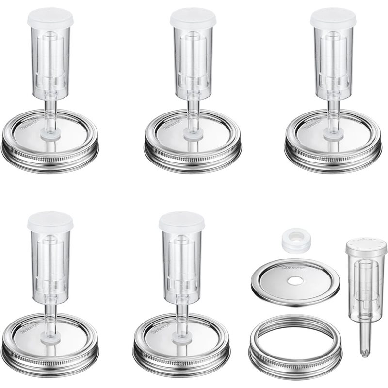 Mason Jar 8Oz - Tampas de Fermentação DTEW para Frascos