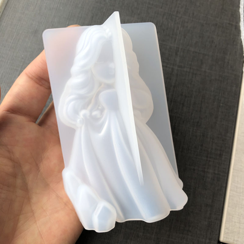3d bonito princesa silicone ve - Candle Supplies Wholesale avaliação e preço