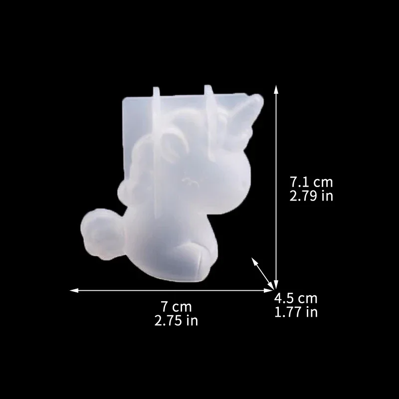 3d geométrico silicone unicórn - Candle Supplies Wholesale avaliação e preço