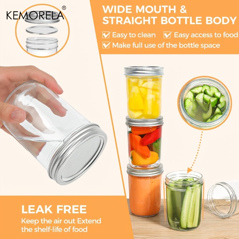 Kemorela 4 pçs frascos de pedr - Mason Jar 8Oz avaliação e preço