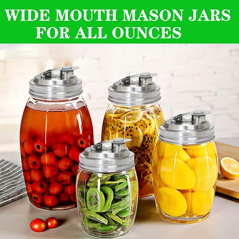 Tampa de Aço Inoxidável com Bi - Mason Jar 8Oz avaliação e preço