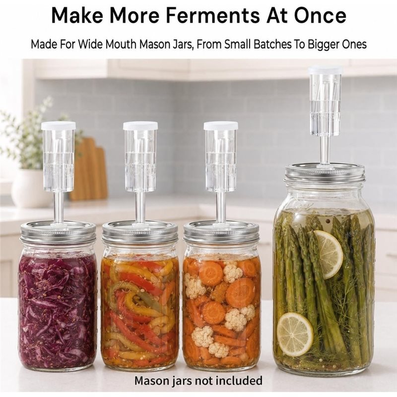 Tampas de Fermentação DTEW par - Mason Jar 8Oz avaliação e preço